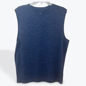 CHAMPION Men’s Navy Blue Cloud Knit Sleeveless Tank Top Size Large